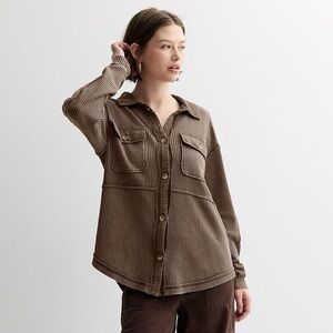 Rewind Women's Brown Utility Jacket